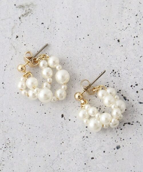 THE SHOP TK / ザ ショップ ティーケー ピアス・イヤリング | つぶつぶパール調ピアス | 詳細1