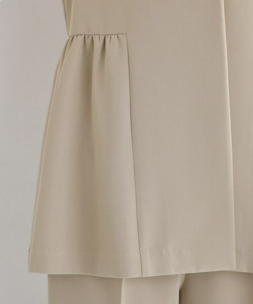 THE SHOP TK / ザ ショップ ティーケー ベスト | 【通勤・セレモニー】ダブルクロス ペプラムジレ/セットアップ可 | 詳細20