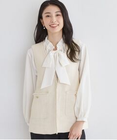 THE SHOP TK / ザ ショップ ティーケー ベスト | 【フォーマルにもカジュアルにも】ツイードジレ