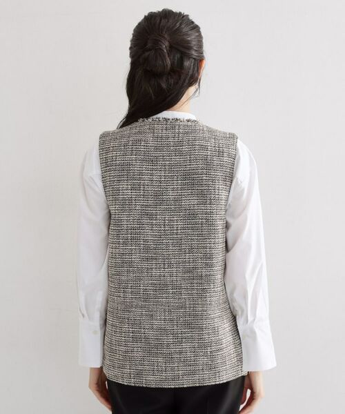 THE SHOP TK / ザ ショップ ティーケー ベスト | 【フォーマルにもカジュアルにも】ツイードジレ | 詳細15