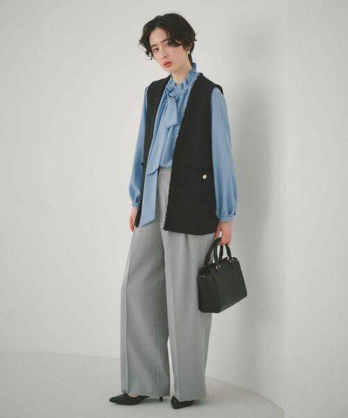 THE SHOP TK / ザ ショップ ティーケー ベスト | 【フォーマルにもカジュアルにも】ツイードジレ | 詳細24