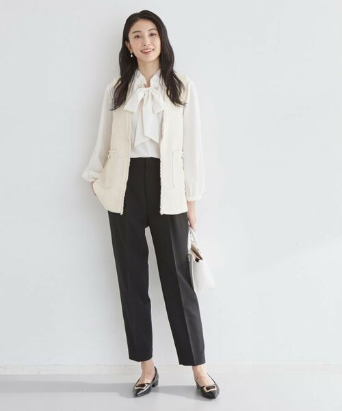 THE SHOP TK / ザ ショップ ティーケー ベスト | 【フォーマルにもカジュアルにも】ツイードジレ | 詳細3