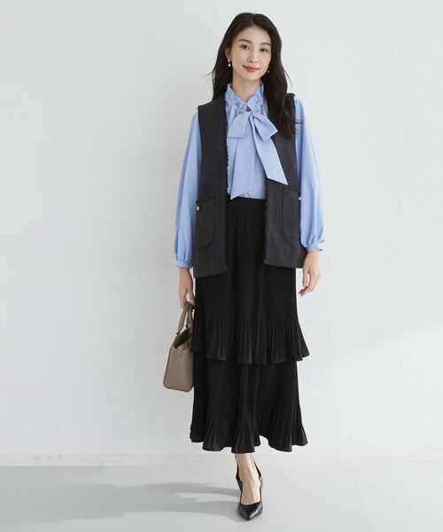 THE SHOP TK / ザ ショップ ティーケー ベスト | 【フォーマルにもカジュアルにも】ツイードジレ | 詳細7