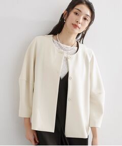 THE SHOP TK / ザ ショップ ティーケー ノーカラージャケット | ノーカラーダンボールジャケット