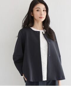 THE SHOP TK / ザ ショップ ティーケー ノーカラージャケット | ノーカラーダンボールジャケット