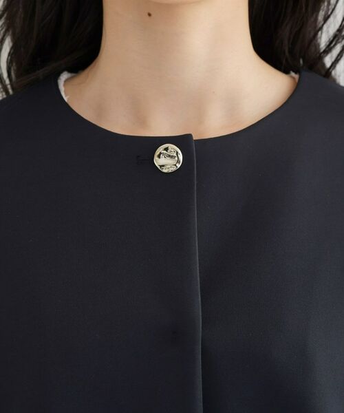 THE SHOP TK / ザ ショップ ティーケー ノーカラージャケット | ノーカラーダンボールジャケット | 詳細12