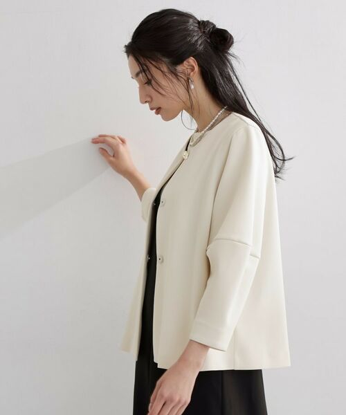 THE SHOP TK / ザ ショップ ティーケー ノーカラージャケット | ノーカラーダンボールジャケット | 詳細2