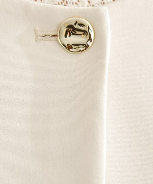 THE SHOP TK / ザ ショップ ティーケー ノーカラージャケット | ノーカラーダンボールジャケット | 詳細4