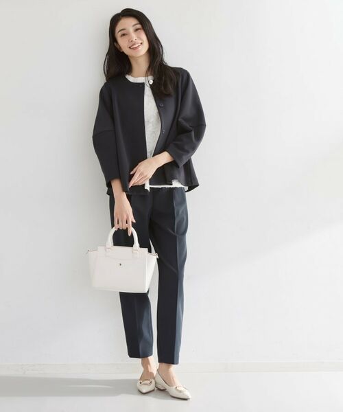 THE SHOP TK / ザ ショップ ティーケー ノーカラージャケット | ノーカラーダンボールジャケット | 詳細7