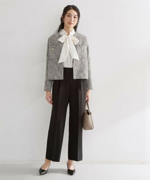 THE SHOP TK / ザ ショップ ティーケー ノーカラージャケット | ツイードノーカラージャケット | 詳細11