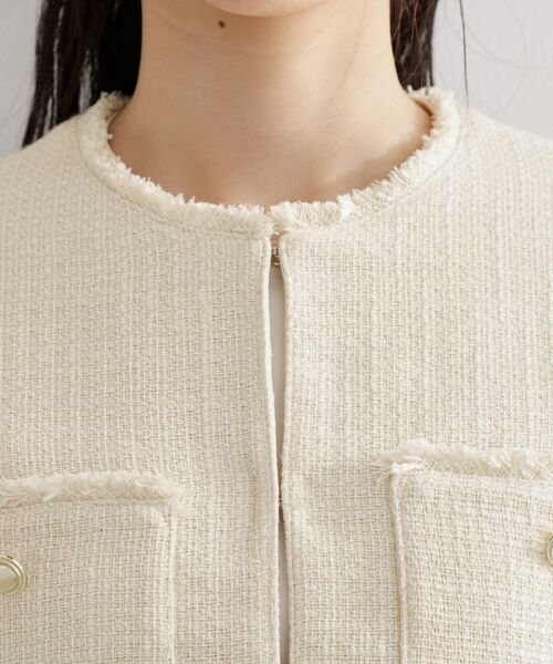 THE SHOP TK / ザ ショップ ティーケー ノーカラージャケット | ツイードノーカラージャケット | 詳細16