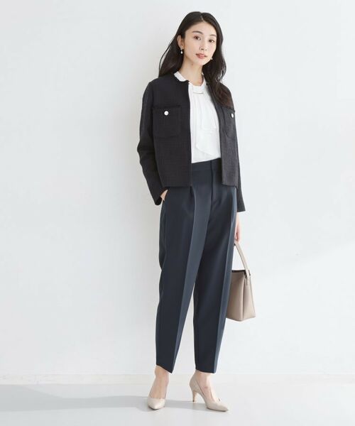 THE SHOP TK / ザ ショップ ティーケー ノーカラージャケット | ツイードノーカラージャケット | 詳細7