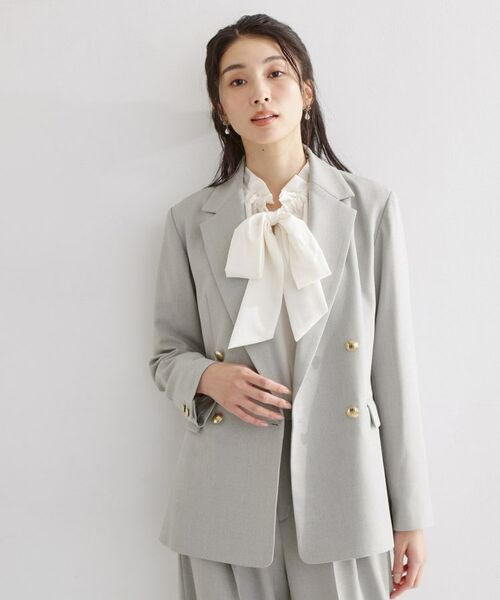 THE SHOP TK / ザ ショップ ティーケー テーラードジャケット | CAVIAN 金釦Wブレストジャケット | 詳細1