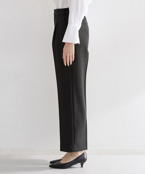 THE SHOP TK / ザ ショップ ティーケー パンツ | 【通勤・セレモニー】ダブルクロスワイドパンツ/セットアップ可 | 詳細14