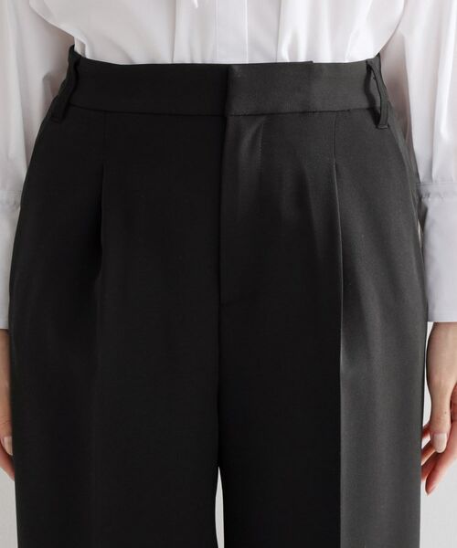 THE SHOP TK / ザ ショップ ティーケー パンツ | 【通勤・セレモニー】ダブルクロスワイドパンツ/セットアップ可 | 詳細16