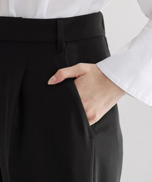 THE SHOP TK / ザ ショップ ティーケー パンツ | 【通勤・セレモニー】ダブルクロスワイドパンツ/セットアップ可 | 詳細17