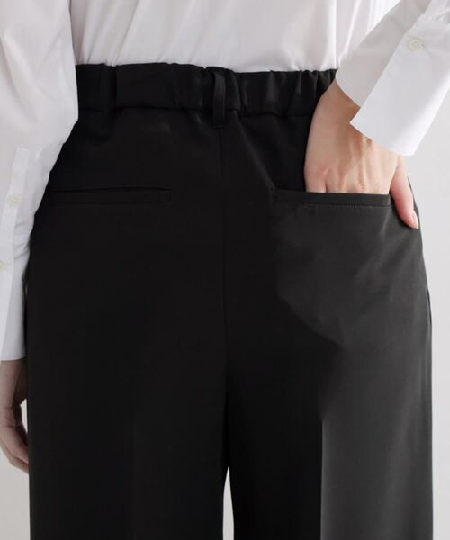 THE SHOP TK / ザ ショップ ティーケー パンツ | 【通勤・セレモニー】ダブルクロスワイドパンツ/セットアップ可 | 詳細18