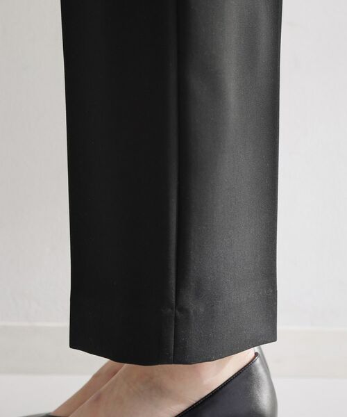 THE SHOP TK / ザ ショップ ティーケー パンツ | 【通勤・セレモニー】ダブルクロスワイドパンツ/セットアップ可 | 詳細19