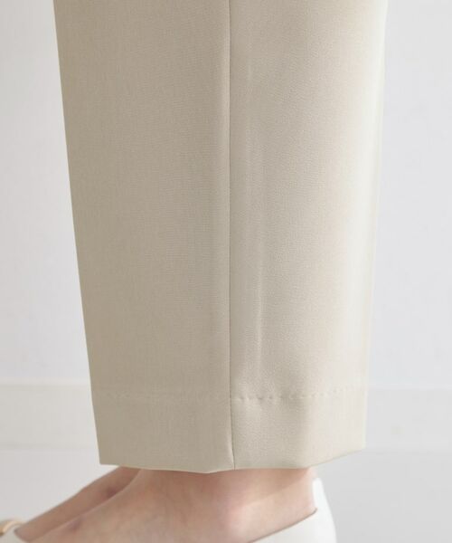 THE SHOP TK / ザ ショップ ティーケー パンツ | 【通勤・セレモニー】美脚シルエット ダブルクロステーパードパンツ/セットアップ可 | 詳細21