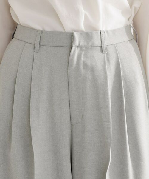 THE SHOP TK / ザ ショップ ティーケー パンツ | 【通勤・セレモニー】CAVIAN 2タックワイドパンツ/セットアップ可 | 詳細12