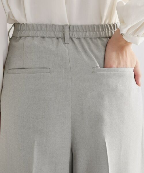THE SHOP TK / ザ ショップ ティーケー パンツ | 【通勤・セレモニー】CAVIAN 2タックワイドパンツ/セットアップ可 | 詳細14