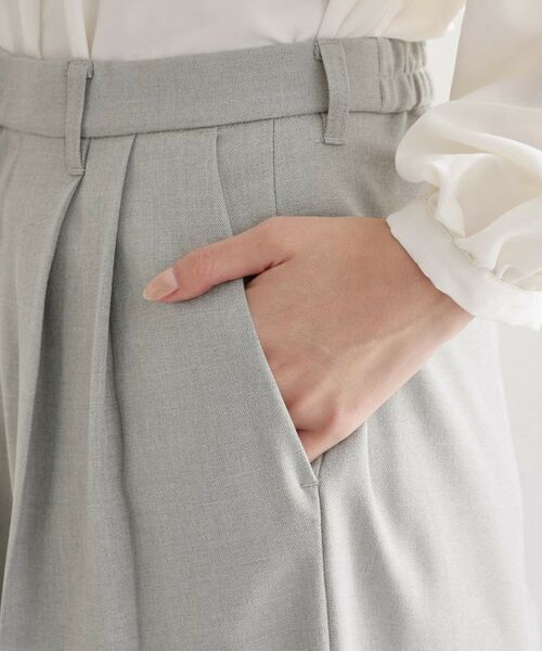 THE SHOP TK / ザ ショップ ティーケー パンツ | 【通勤・セレモニー】CAVIAN 2タックワイドパンツ/セットアップ可 | 詳細16