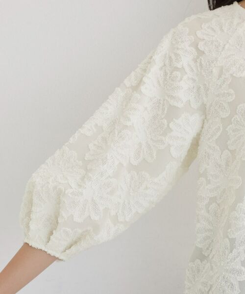 THE SHOP TK / ザ ショップ ティーケー シャツ・ブラウス | 【フォーマルにもカジュアルにも】花柄ジャカードブラウス | 詳細10