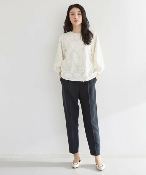 THE SHOP TK / ザ ショップ ティーケー シャツ・ブラウス | 【フォーマルにもカジュアルにも】花柄ジャカードブラウス | 詳細2