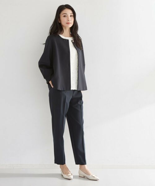 THE SHOP TK / ザ ショップ ティーケー シャツ・ブラウス | 【フォーマルにもカジュアルにも】花柄ジャカードブラウス | 詳細3