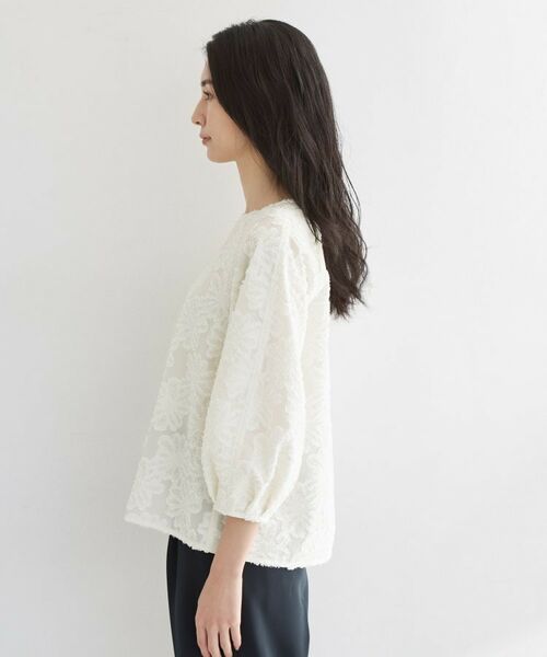 THE SHOP TK / ザ ショップ ティーケー シャツ・ブラウス | 【フォーマルにもカジュアルにも】花柄ジャカードブラウス | 詳細6