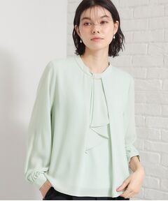 THE SHOP TK / ザ ショップ ティーケー シャツ・ブラウス | バー付きラッフルタイブラウス