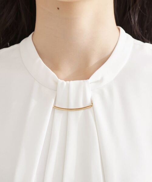 THE SHOP TK / ザ ショップ ティーケー シャツ・ブラウス | バー付きラッフルタイブラウス | 詳細16