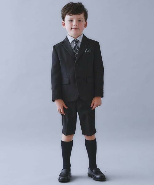 THE SHOP TK / ザ ショップ ティーケー セットアップ | 【110-130/4点セット】ブラックセットアップ/入園・卒園・入学 | 詳細1