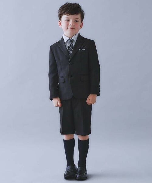 THE SHOP TK / ザ ショップ ティーケー セットアップ | 【110-130/4点セット】ブラックセットアップ/入園・卒園・入学 | 詳細2