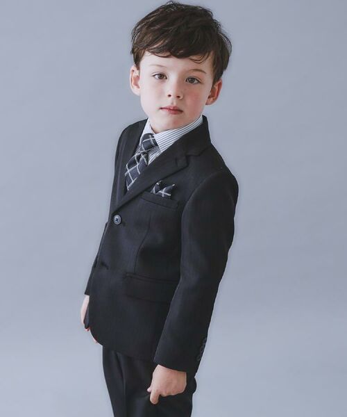 THE SHOP TK / ザ ショップ ティーケー セットアップ | 【110-130/4点セット】ブラックセットアップ/入園・卒園・入学 | 詳細8