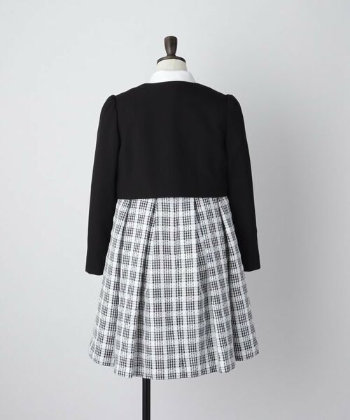 THE SHOP TK / ザ ショップ ティーケー ミニ丈・ひざ丈ワンピース | 【120-130/3点セット】ジャケット＆チェックワンピース/入園・卒園・入学 | 詳細14