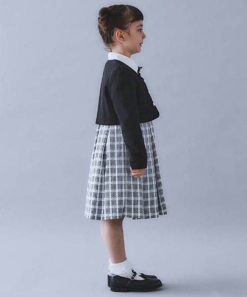 THE SHOP TK / ザ ショップ ティーケー ミニ丈・ひざ丈ワンピース | 【120-130/3点セット】ジャケット＆チェックワンピース/入園・卒園・入学 | 詳細5