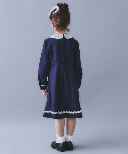 THE SHOP TK / ザ ショップ ティーケー ミニ丈・ひざ丈ワンピース | 【120-130】ネイビーフォーマルワンピース/入園・卒園・入学 | 詳細4