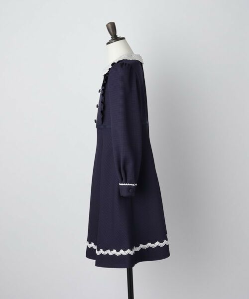 THE SHOP TK / ザ ショップ ティーケー ミニ丈・ひざ丈ワンピース | 【120-130】ネイビーフォーマルワンピース/入園・卒園・入学 | 詳細8
