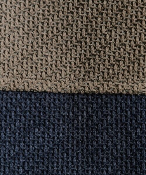 THE SHOP TK / ザ ショップ ティーケー カットソー | バイカラー モール風長袖Tシャツ | 詳細12