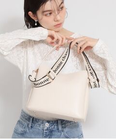 THE SHOP TK / ザ ショップ ティーケー ハンドバッグ | ロゴベルトレザー調ミドルバッグ