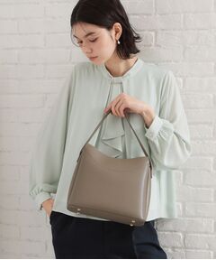 THE SHOP TK / ザ ショップ ティーケー ハンドバッグ | ロゴベルトレザー調ミドルバッグ