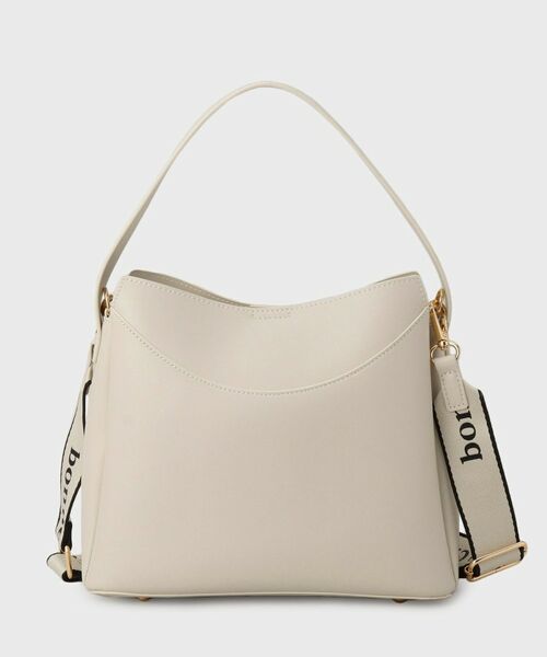 THE SHOP TK / ザ ショップ ティーケー ハンドバッグ | ロゴベルトレザー調ミドルバッグ | 詳細12