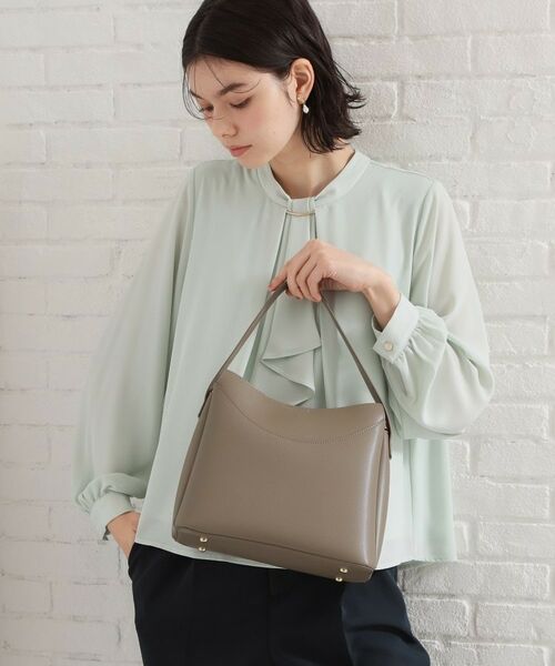 THE SHOP TK / ザ ショップ ティーケー ハンドバッグ | ロゴベルトレザー調ミドルバッグ | 詳細3