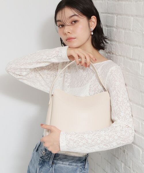 THE SHOP TK / ザ ショップ ティーケー ハンドバッグ | ロゴベルトレザー調ミドルバッグ | 詳細6