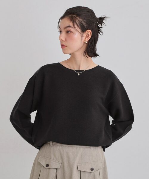 THE SHOP TK / ザ ショップ ティーケー ニット・セーター | 【S-XLサイズ/選べる6色】どこから見ても美しい ガーターニット/蓄熱/洗濯機OK | 詳細1