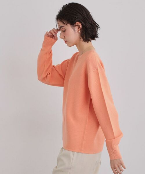 THE SHOP TK / ザ ショップ ティーケー ニット・セーター | 【S-XLサイズ/選べる6色】どこから見ても美しい ガーターニット/蓄熱/洗濯機OK | 詳細13