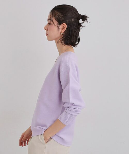 THE SHOP TK / ザ ショップ ティーケー ニット・セーター | 【S-XLサイズ/選べる6色】どこから見ても美しい ガーターニット/蓄熱/洗濯機OK | 詳細18