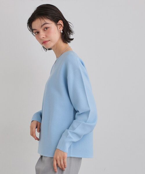 THE SHOP TK / ザ ショップ ティーケー ニット・セーター | 【S-XLサイズ/選べる6色】どこから見ても美しい ガーターニット/蓄熱/洗濯機OK | 詳細21