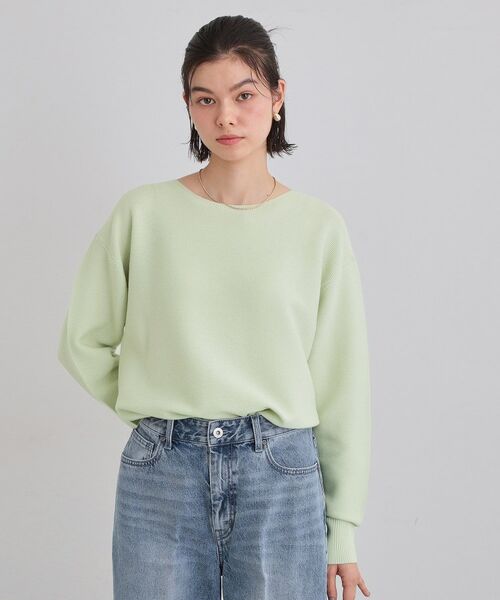 THE SHOP TK / ザ ショップ ティーケー ニット・セーター | 【S-XLサイズ/選べる6色】どこから見ても美しい ガーターニット/蓄熱/洗濯機OK | 詳細5